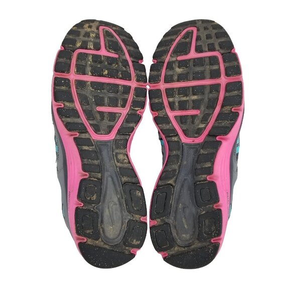 ✅Nike Dual Fusion Run 2 Athletic Running Shoes Girl 6Y Womens Sz 7.5 Gray Pink - Picture 3 of 11